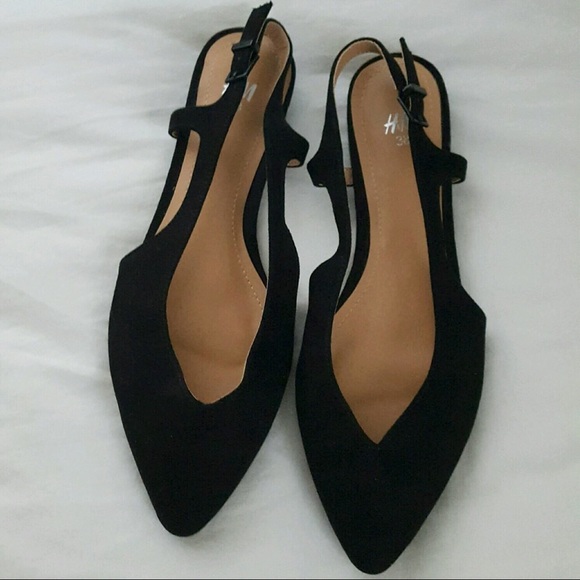 open heel flats